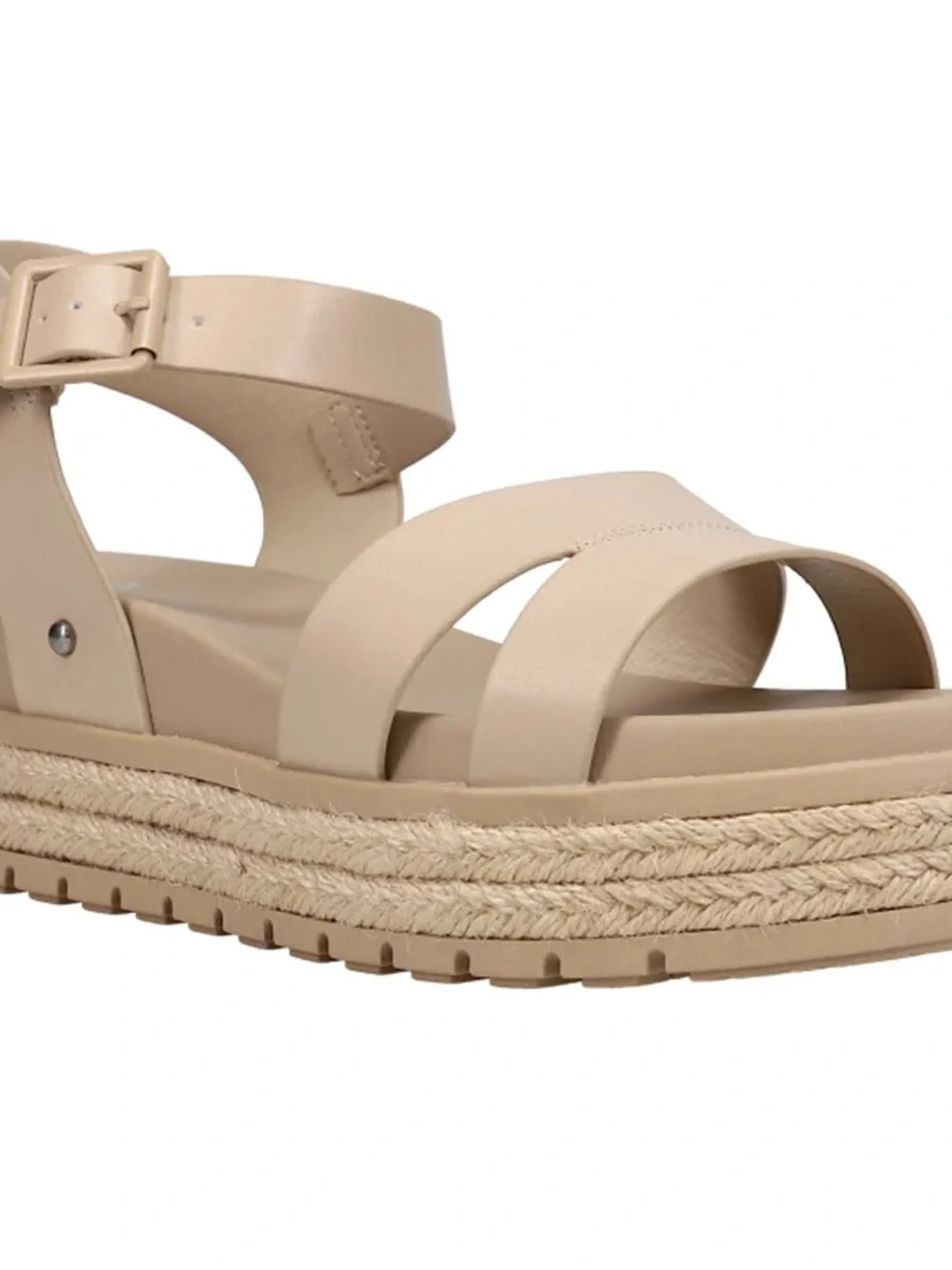 EUC MIA Beige Espadrille Platform Sandal , size 8, wore ONCE